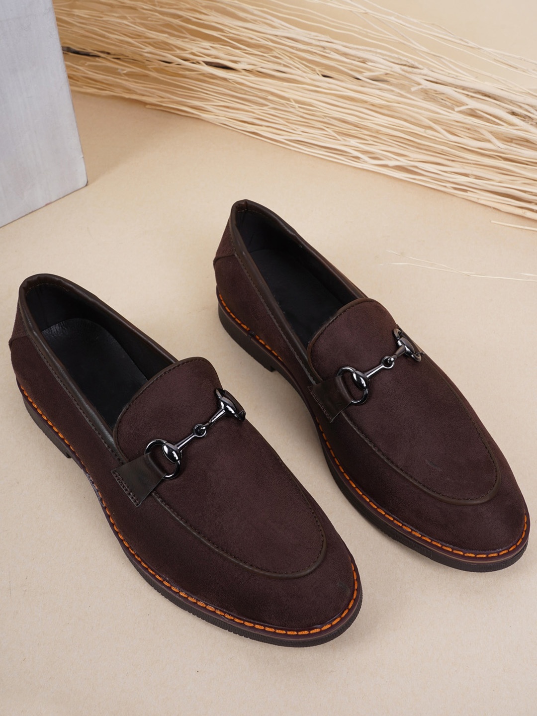 

Style Shoes Men Formal Horsebit Loafers, Brown