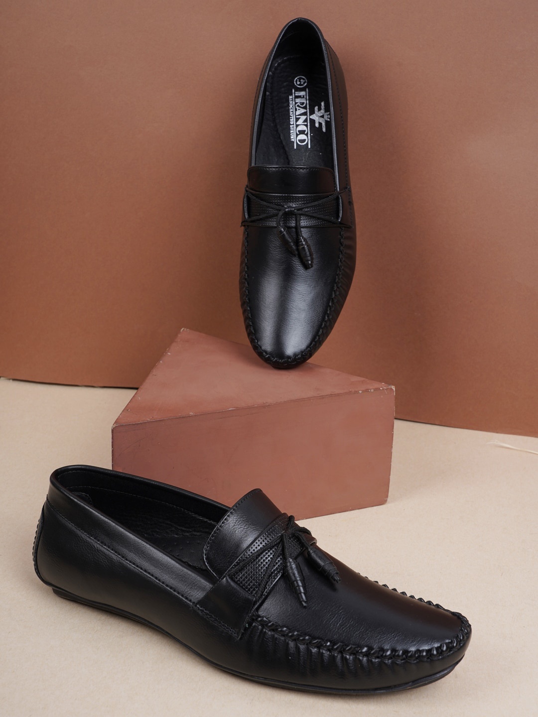 

Style Shoes Men Tasseled Formal Loafers, Black