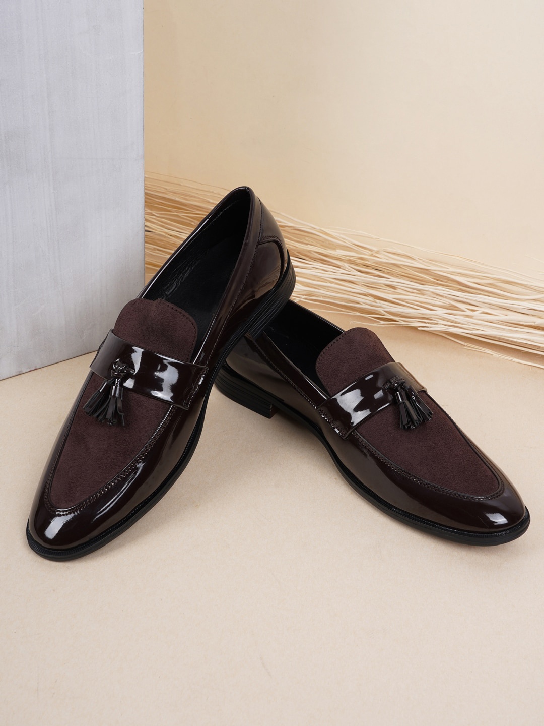 

Style Shoes Men Tasseled Formal Loafers, Brown