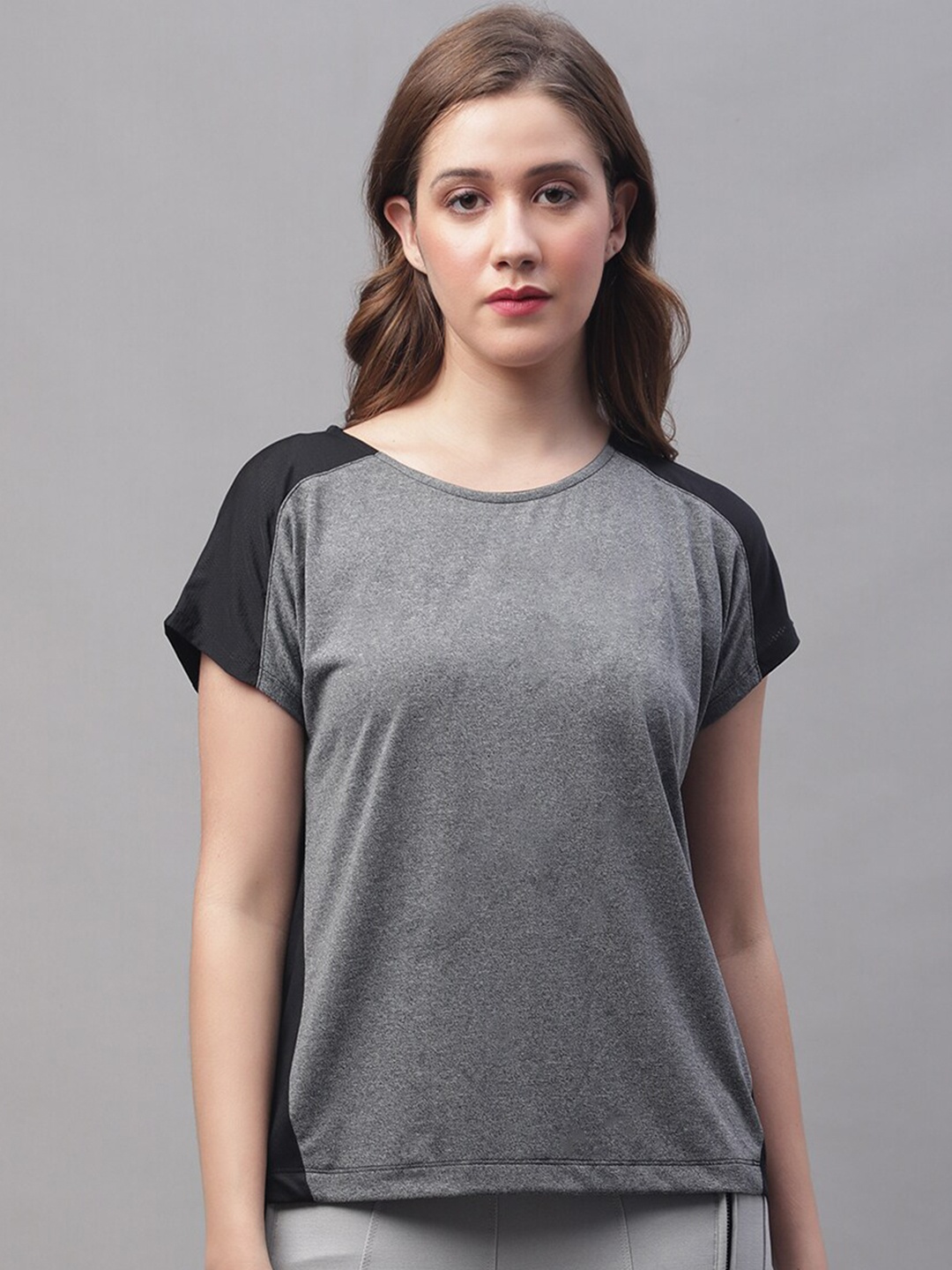 

Friskers Round Neck Raglan Sleeves T-shirt, Grey