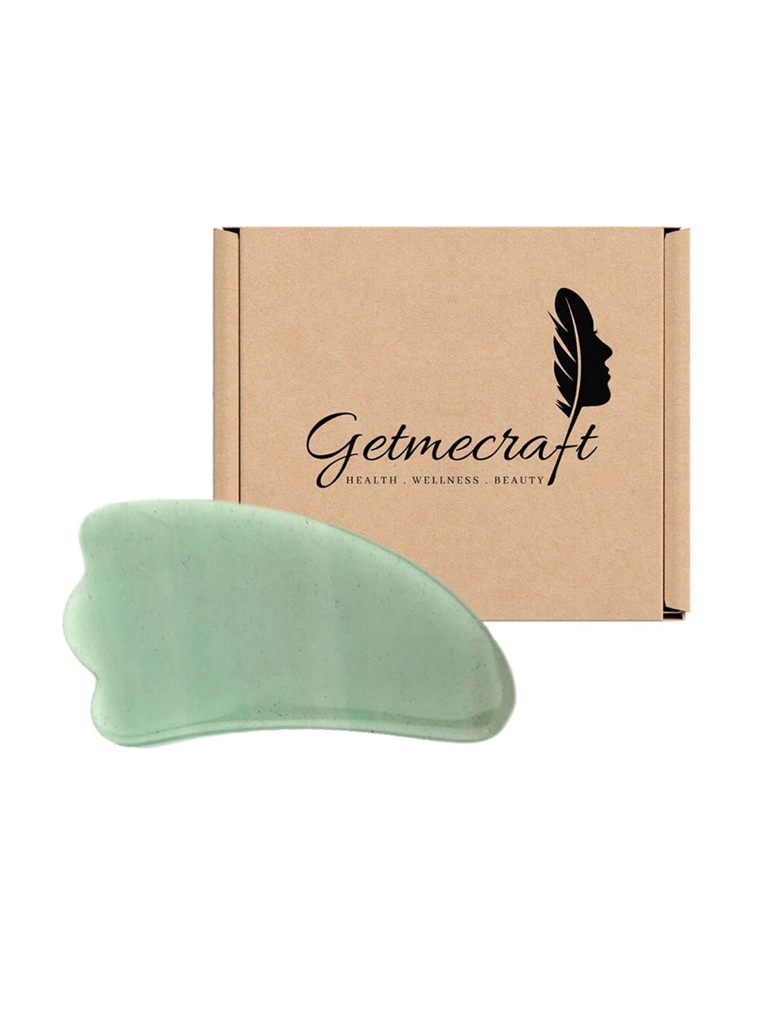 

Getmecraft Green Jade Wing Shape Gua Sha Facial Massage Tool