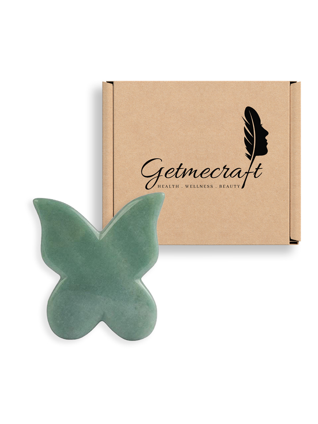 

Getmecraft Butterfly Gua Sha Facial Massage Tool, Green