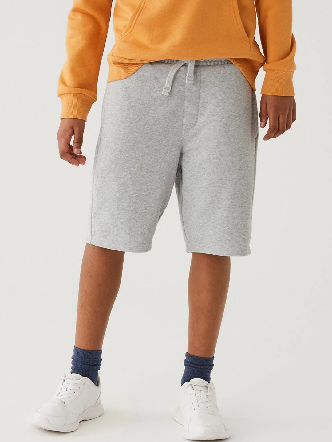 

Marks & Spencer Boys High-Rise Regular Fit Shorts, Grey