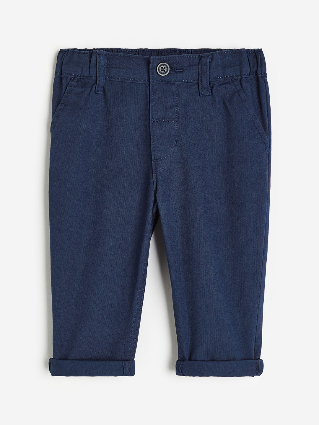 

H&M Boys Pure Cotton Chinos, Navy blue