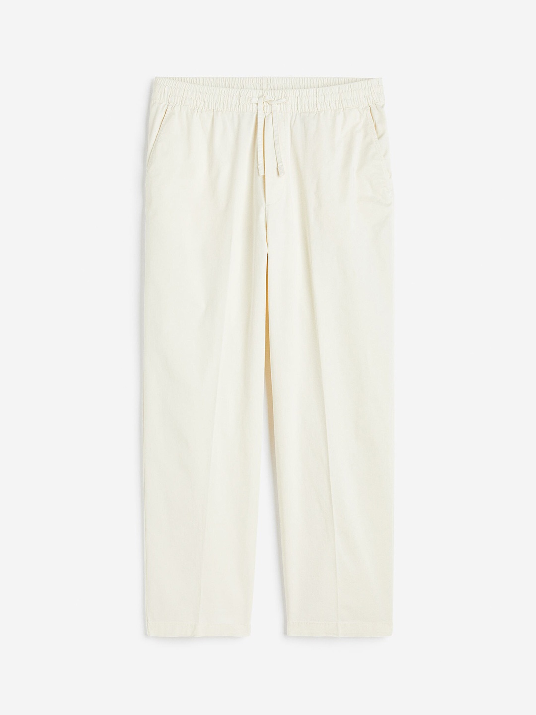 

H&M Men Relaxed Fit Pull-On Chinos, Off white