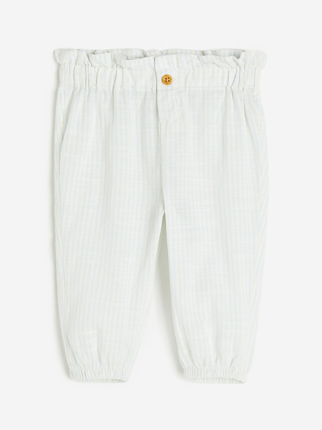 

H&M Girls Pure Cotton Paper Bag Trousers, White