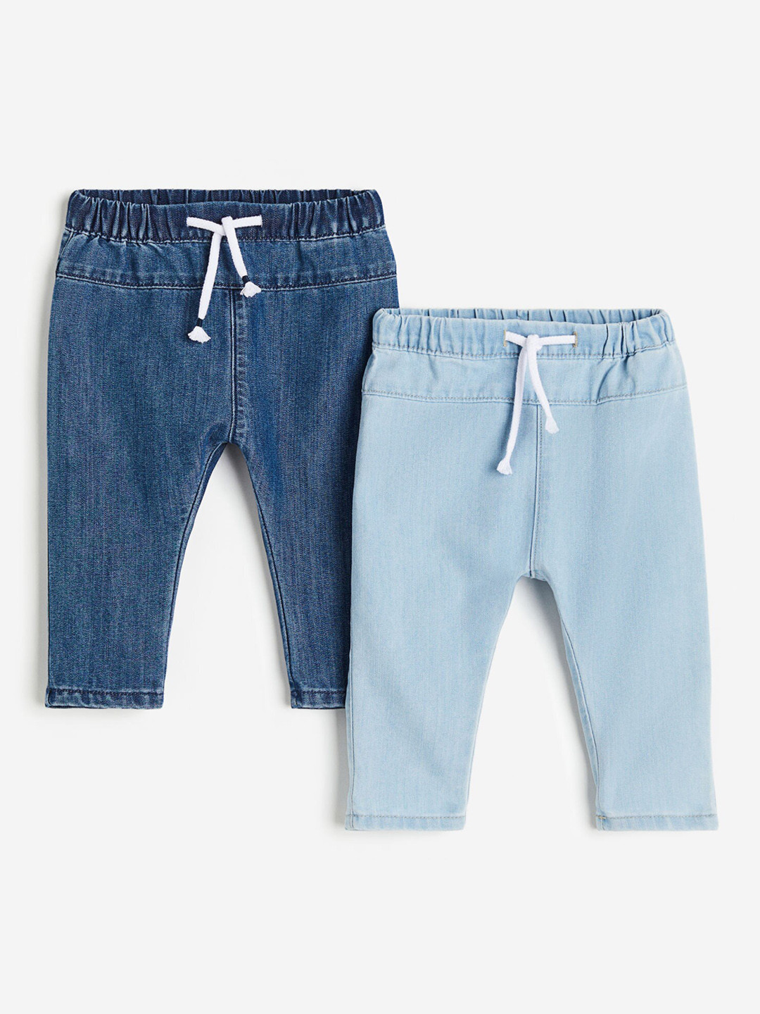 

H&M Boys 2-Pack Tapered Leg Jeans, Blue