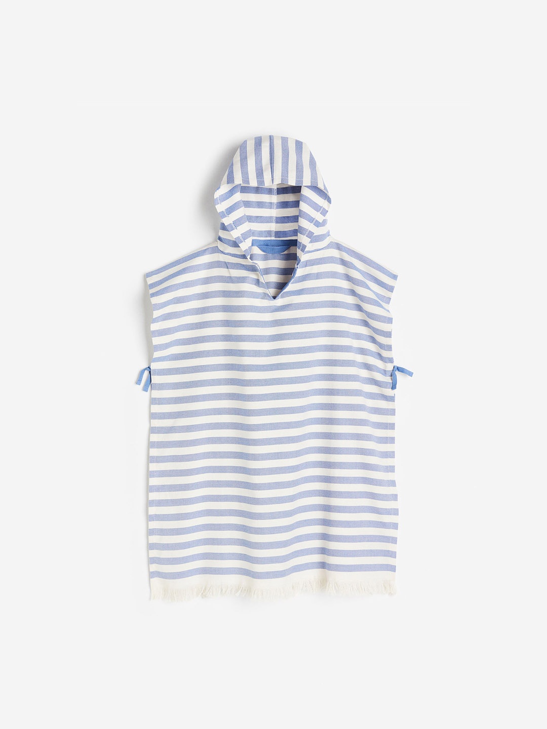 

H&M Kids Pure-Cotton Beach Poncho, Blue