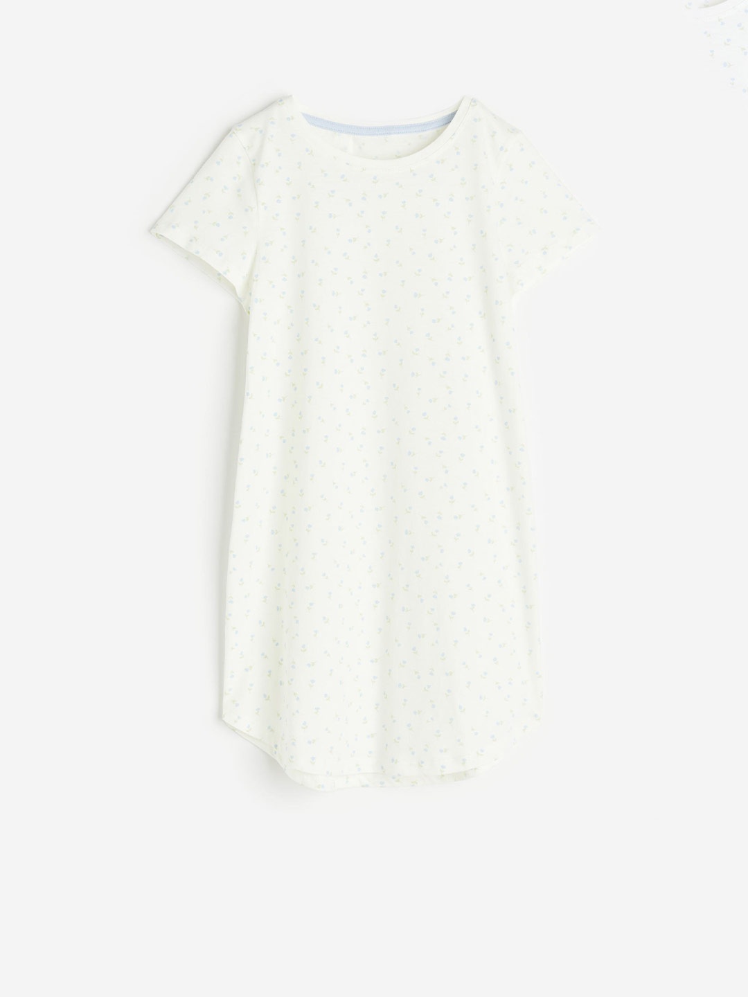 

H&M Girls Printed Pure-Cotton Nightdress, White