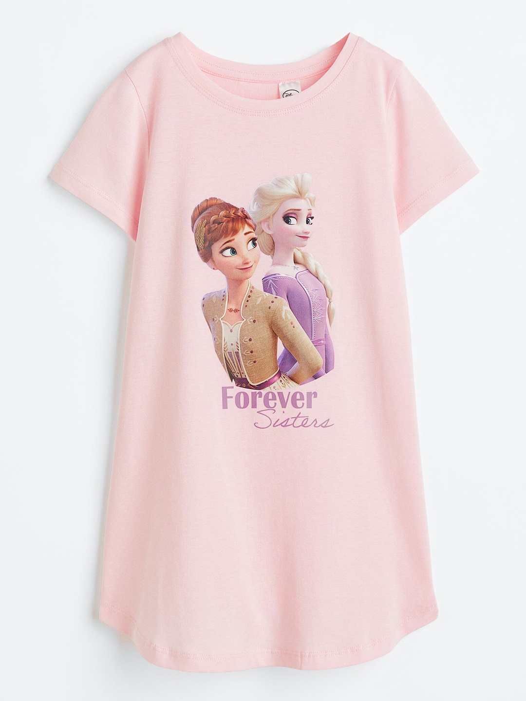 

H&M Girls Printed Pure Cotton Nightdress, Pink