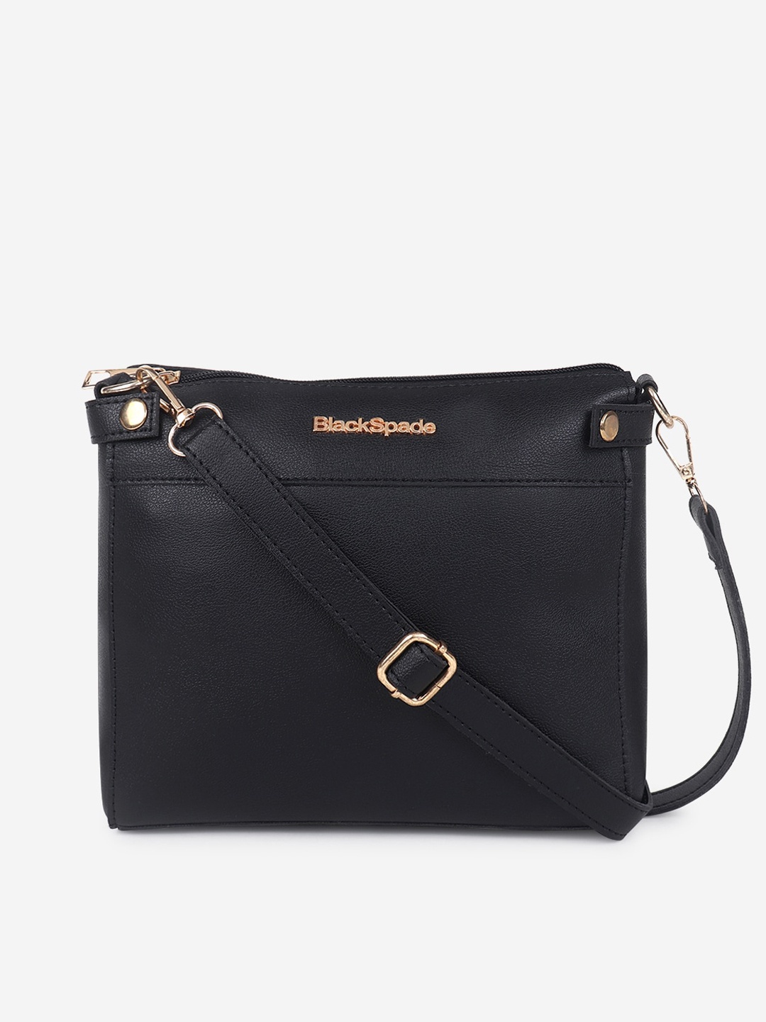 

Black Spade Structured Sling Bag