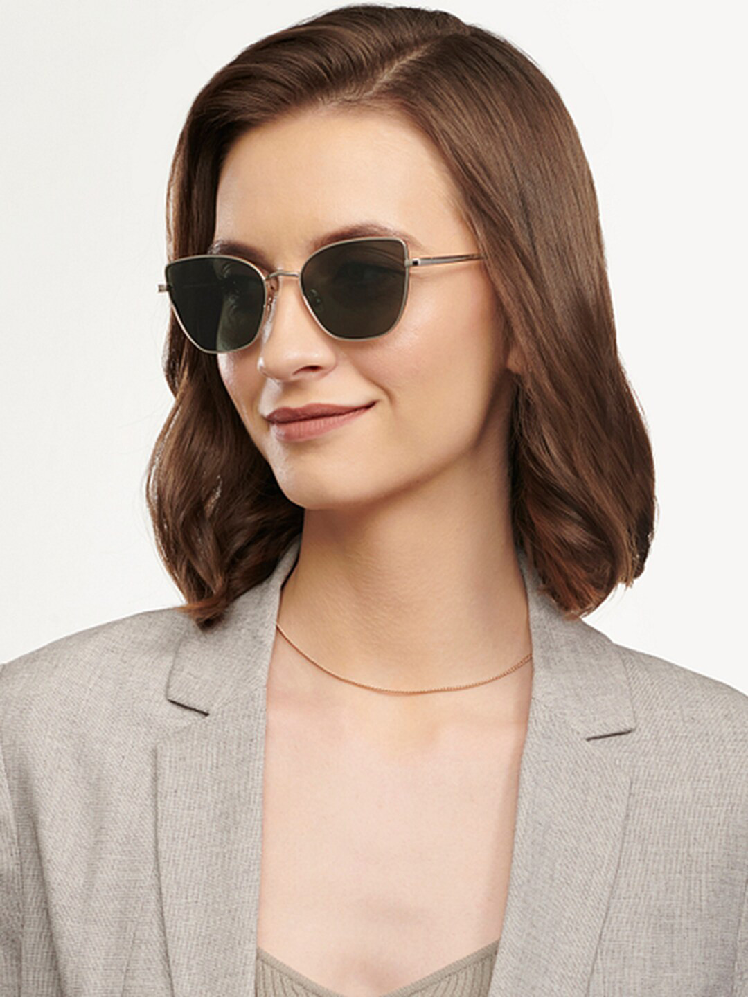 

Vincent Chase Women Cateye Sunglasses With Polarised and UV Protected Lens 148915, Green