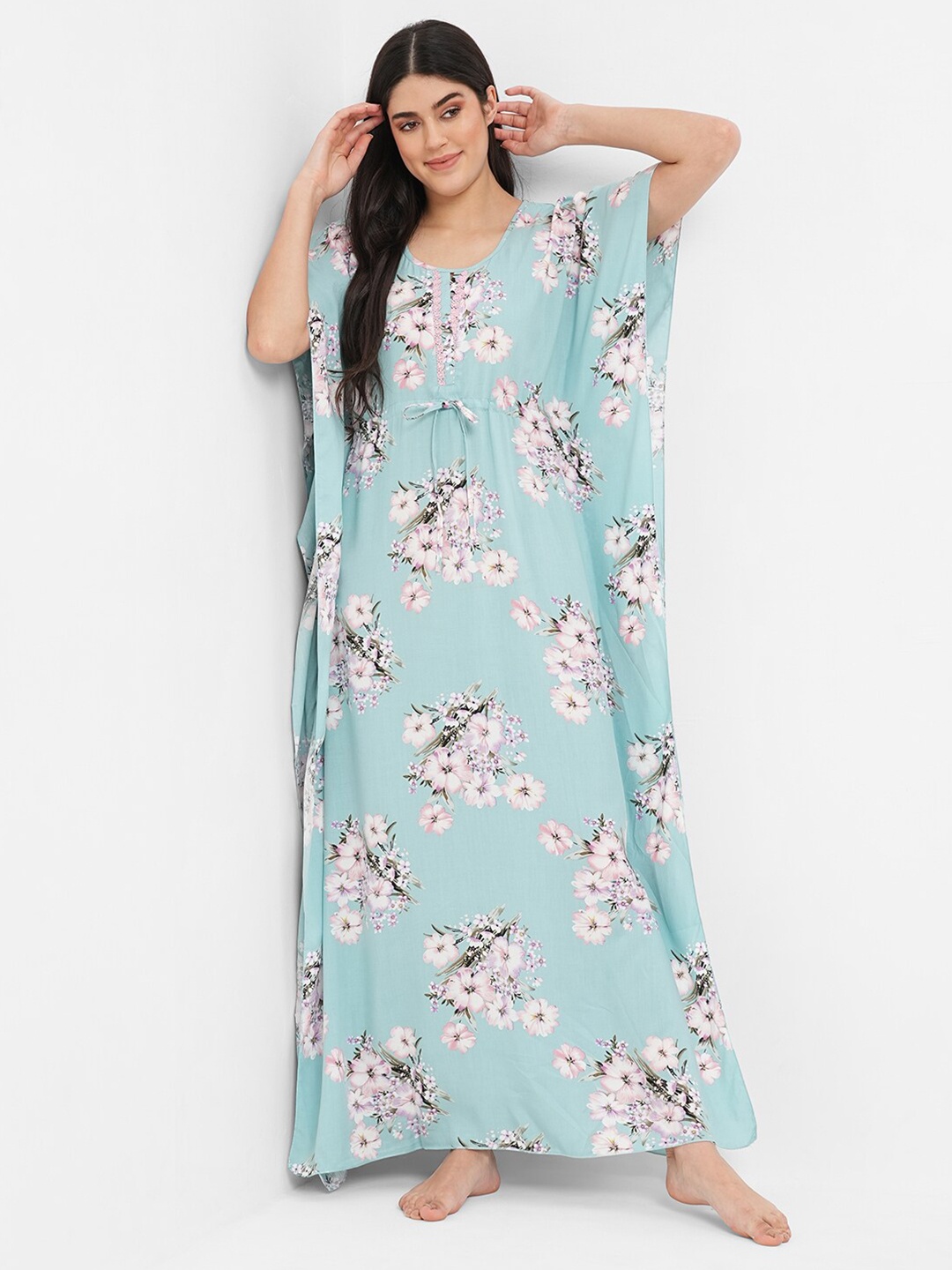 

Sweet Dreams Floral Printed Maxi Nightdress, Green