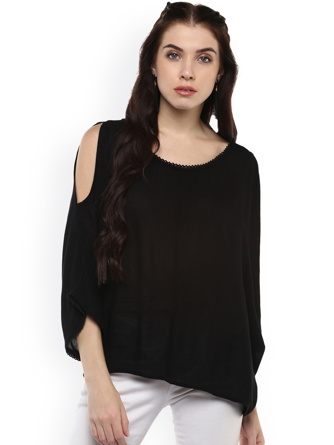 

Harpa Women Black Solid Top
