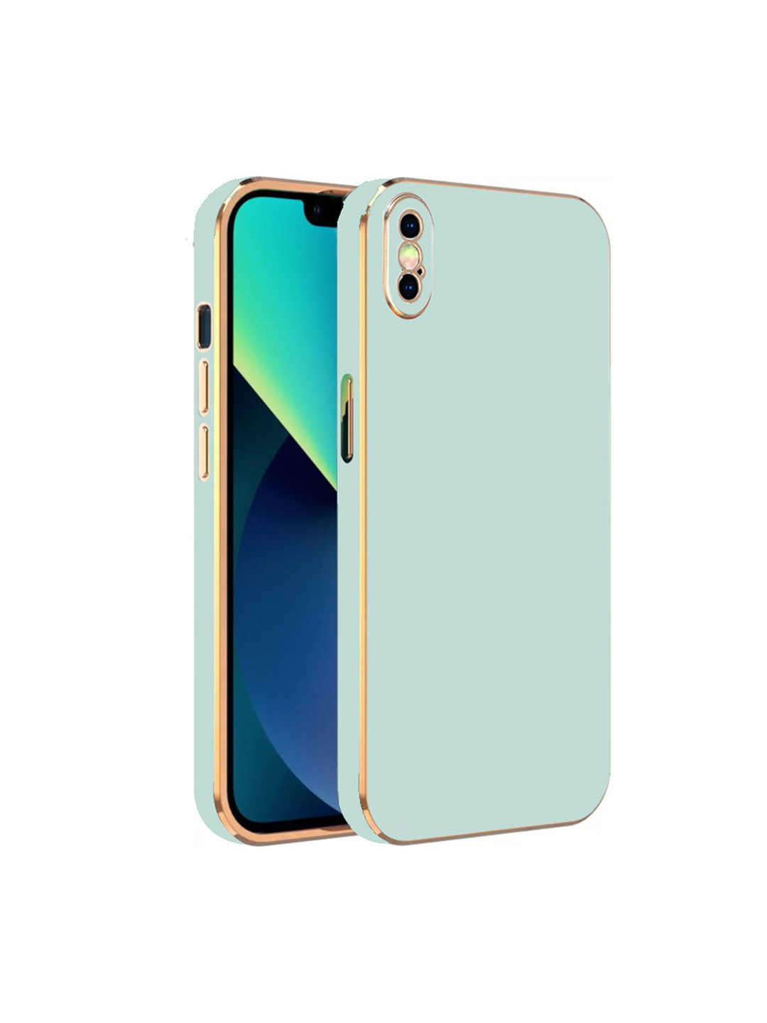 

KARWAN Electroplated iPhone XS Chrome 6D Back Cover, Green