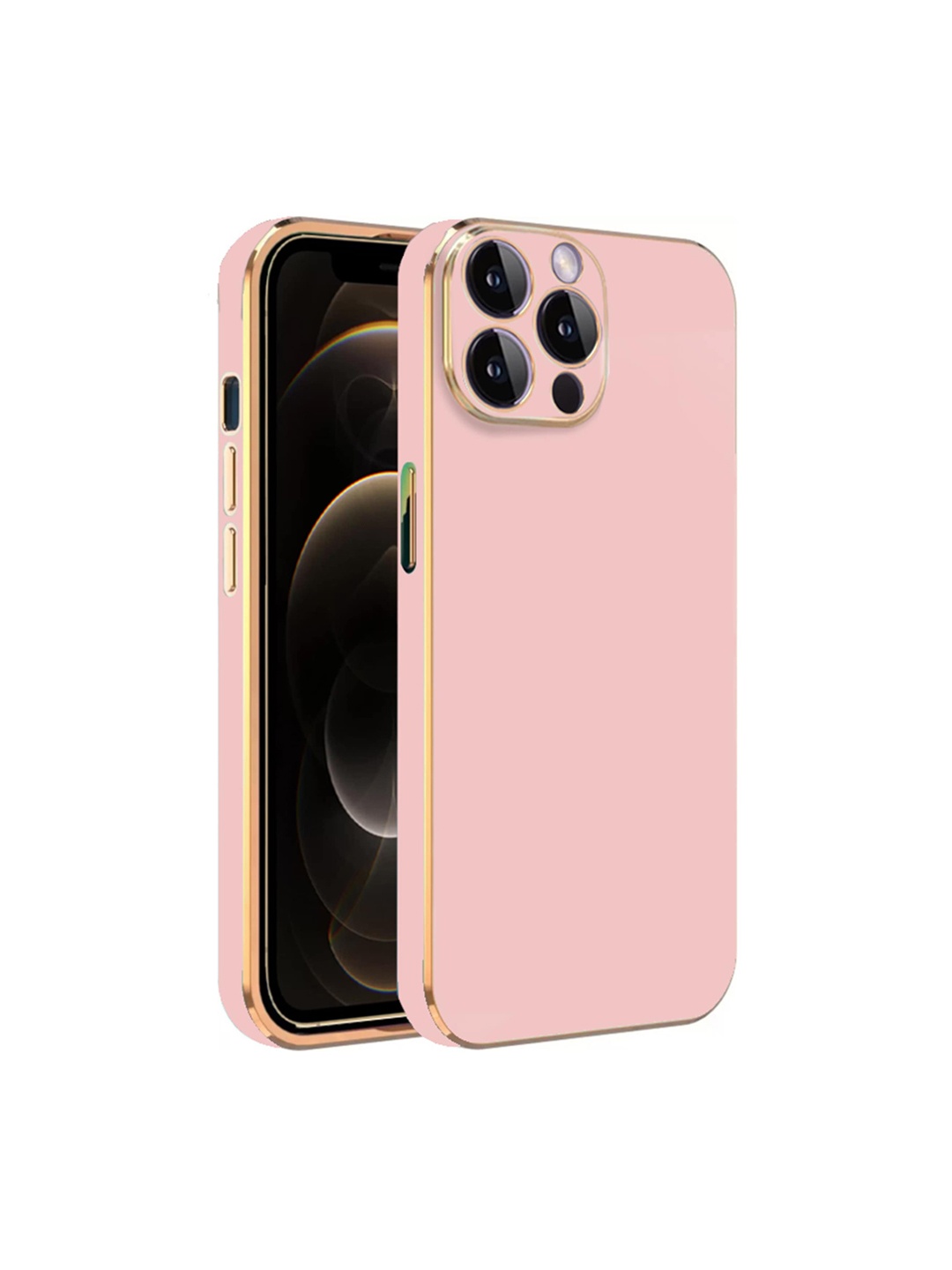 

KARWAN Electroplated iPhone 11 Pro Max Chrome 6D Back Cover, Pink