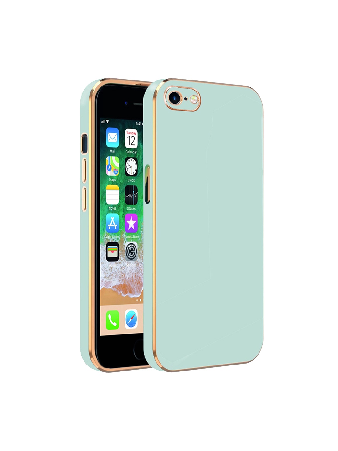 

KARWAN Electroplated Chrome 6D Back Cover Compatible for iPhone 6 Mobile Phone, Green