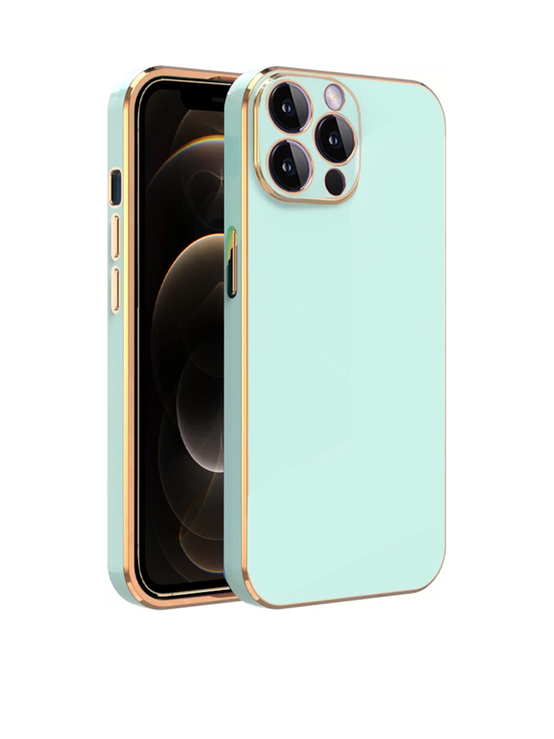 

Karwan iPhone 12 Pro Max Electroplated Chrome 6D Back Cover, Green