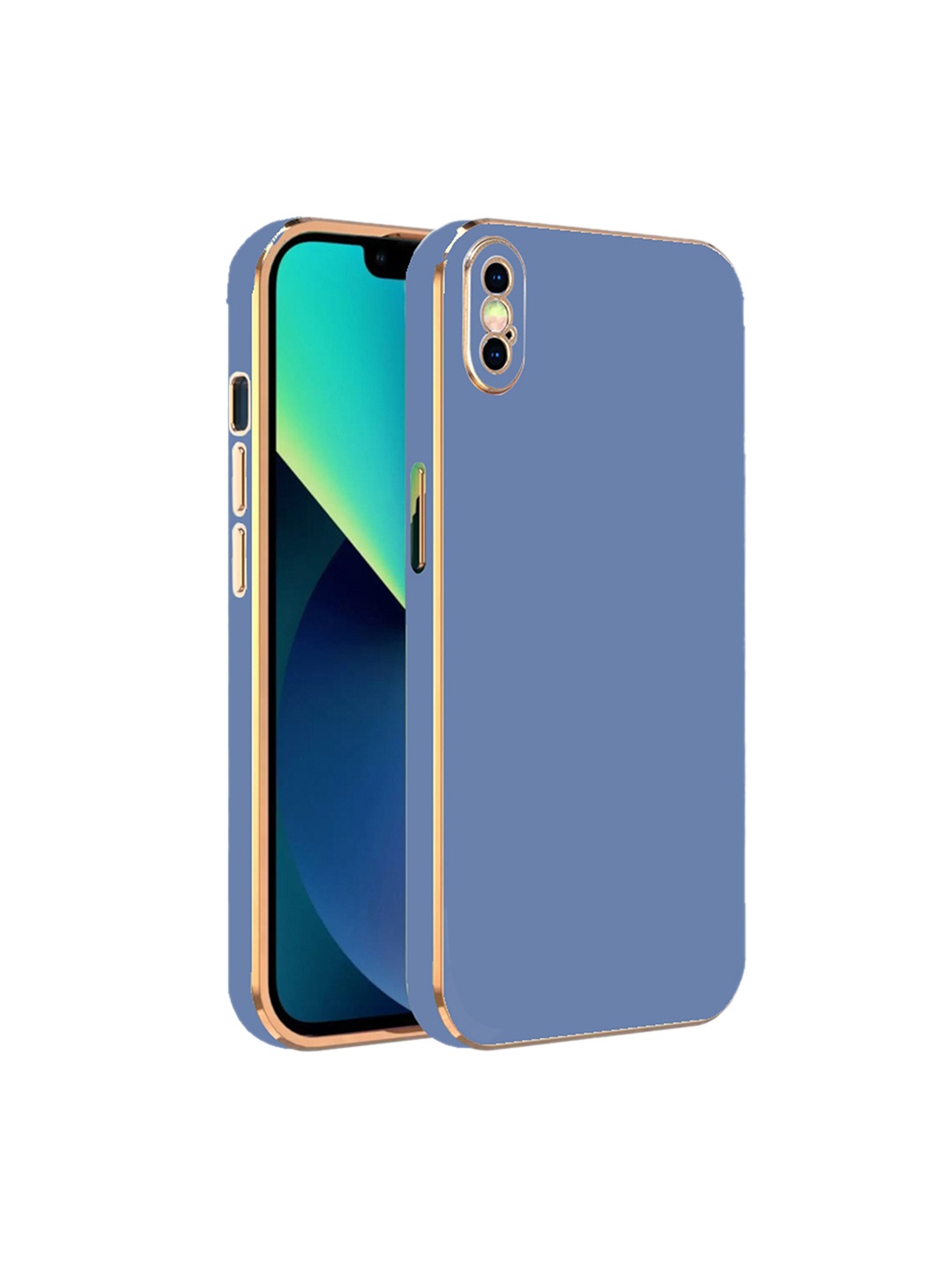 

Karwan iPhone XS Electroplated Chrome 6D Mobile Phone Case, Blue