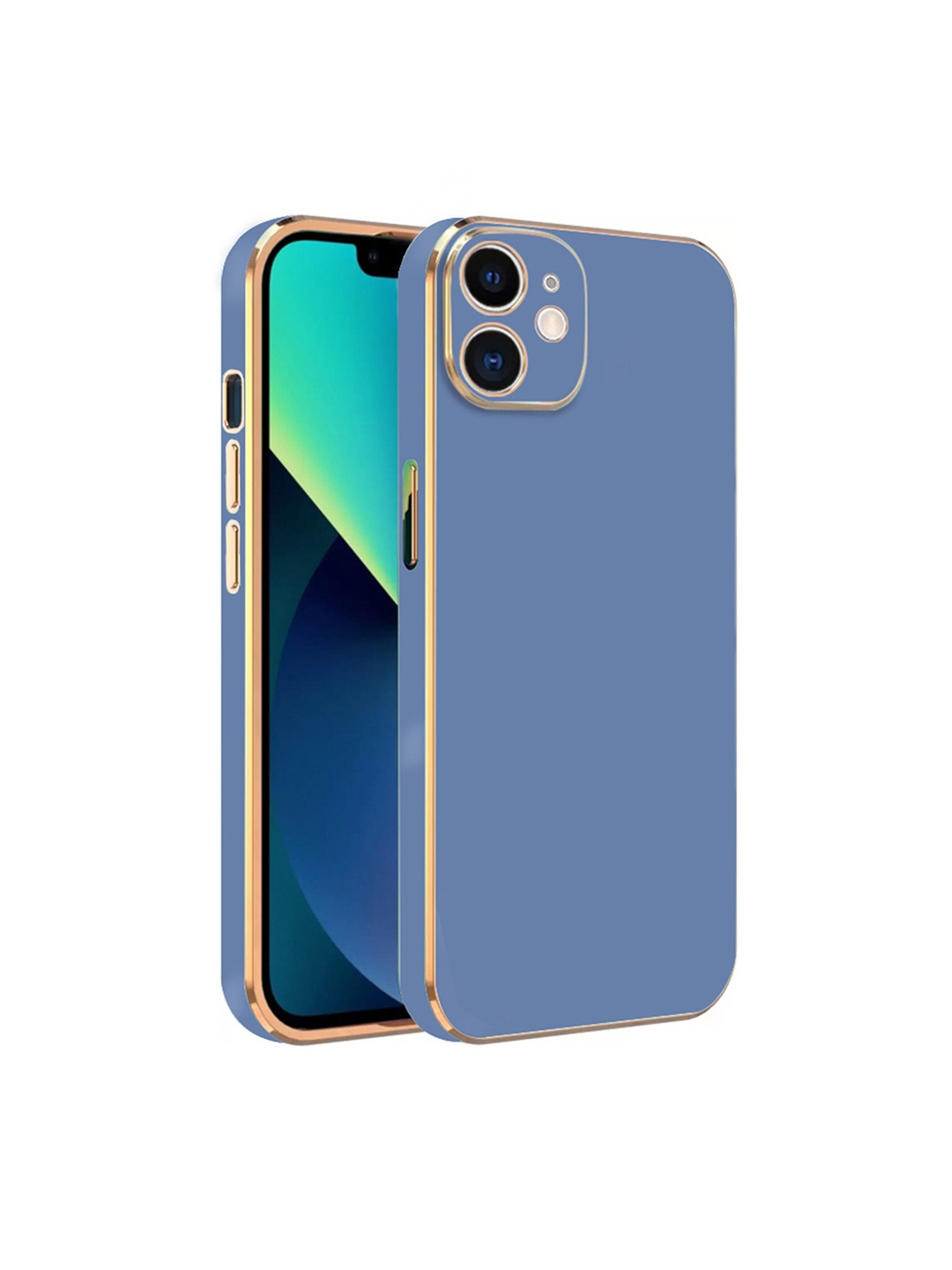 

Karwan Electroplated Chrome 6D iPhone 11 Silicon Back Cover, Blue