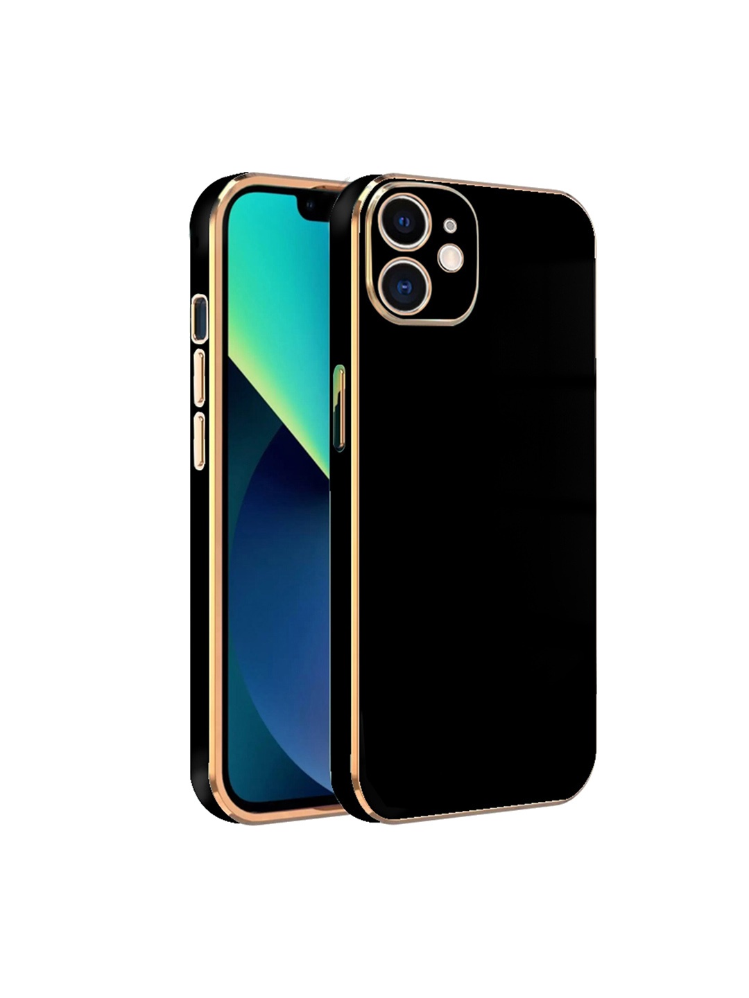 

Karwan iPhone 11 Electroplated Chrome 6D Mobile Phone Case, Black