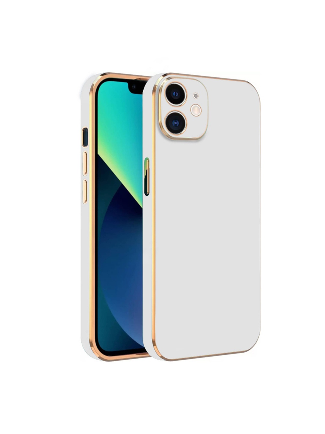 

Karwan iPhone 11 Electroplated Chrome 6D Mobile Phone Case, White