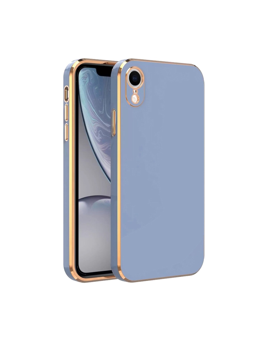 

Karwan iPhone XR Electroplated Chrome 6D Mobile Phone Case, Blue