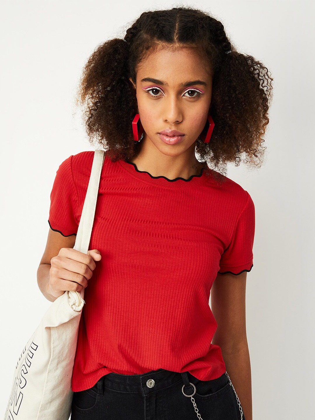 

max Short Sleeves Regular T-shirt, Red