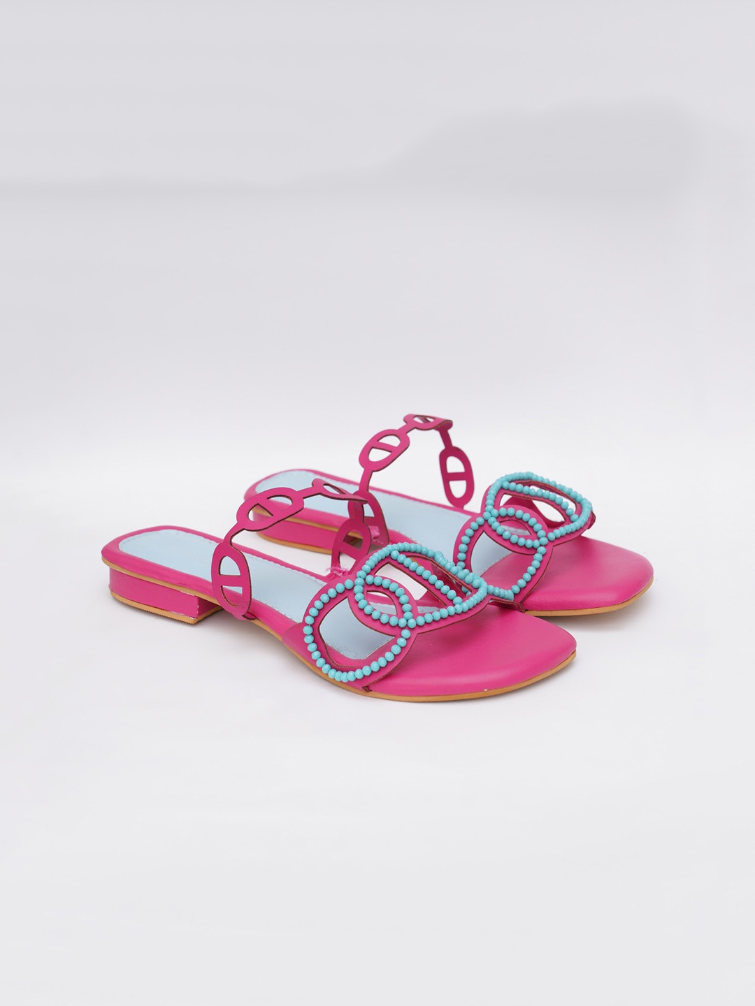 

Sole House Embellished Open Toe Flats, Pink