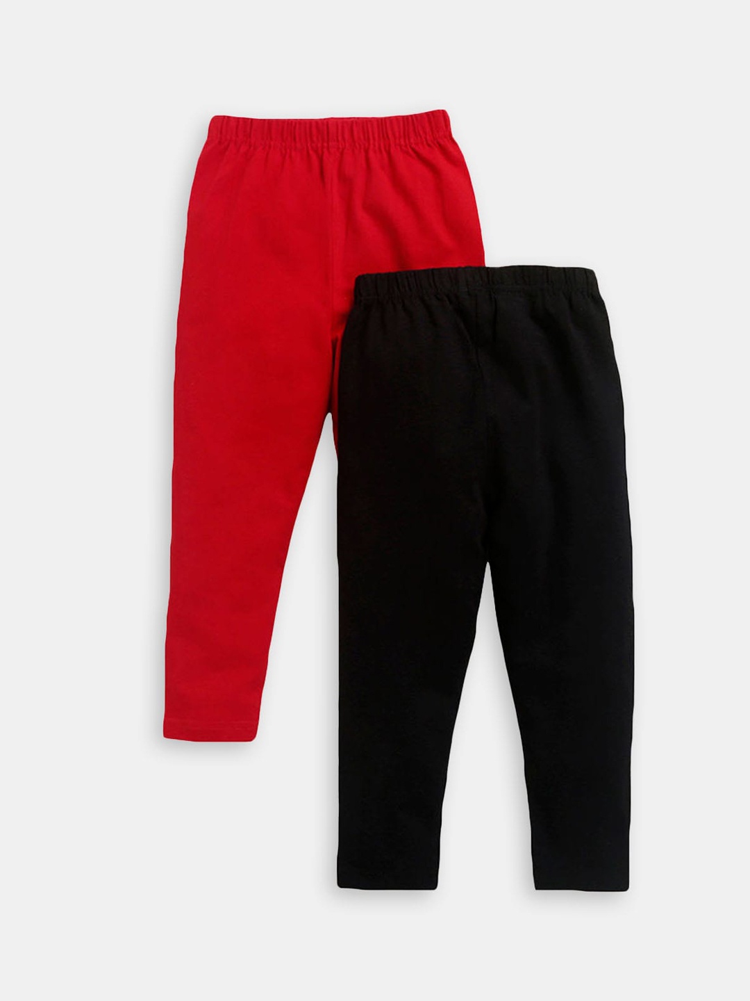 

Hopscotch Girls Pack Of 2 Ankle-Length Cotton Leggings, Black