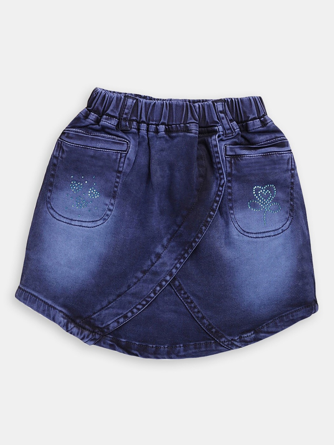 

Hopscotch Girls A-Line Midi Denim Skirt, Blue