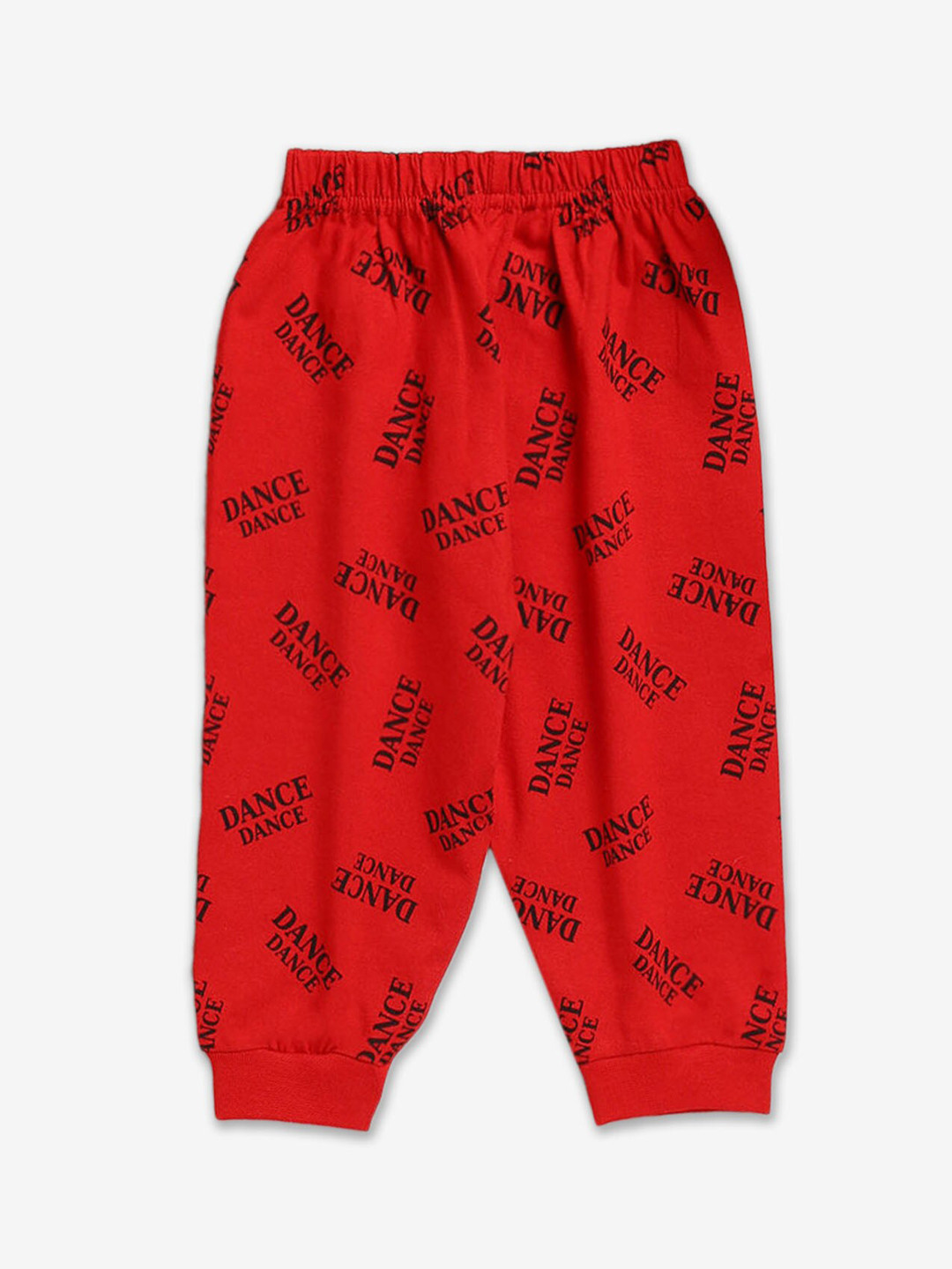 

Hopscotch Infant Boys Printed Cotton Joggers, Red