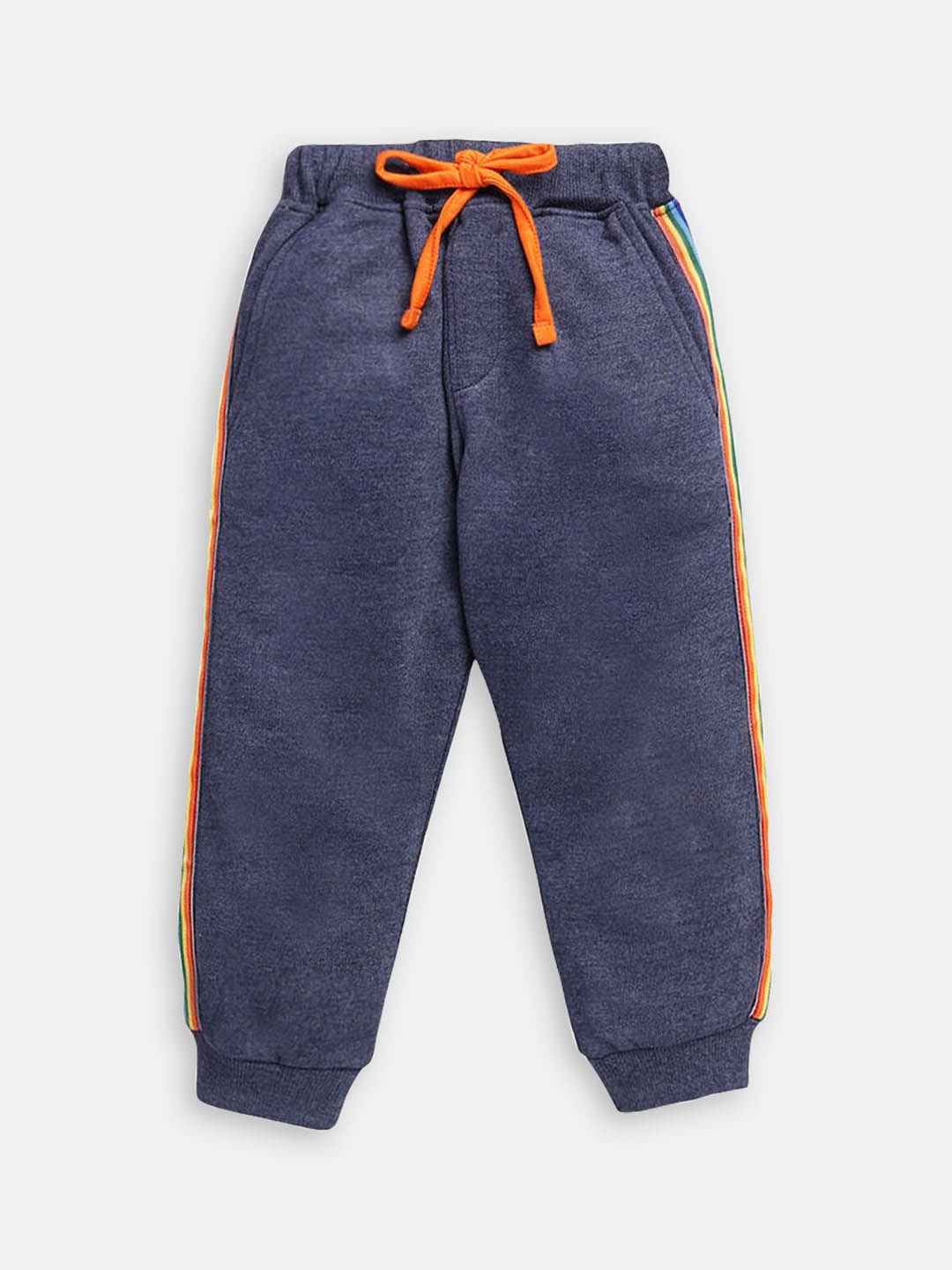 

Hopscotch Boys Regular Fit Cotton Joggers, Navy blue
