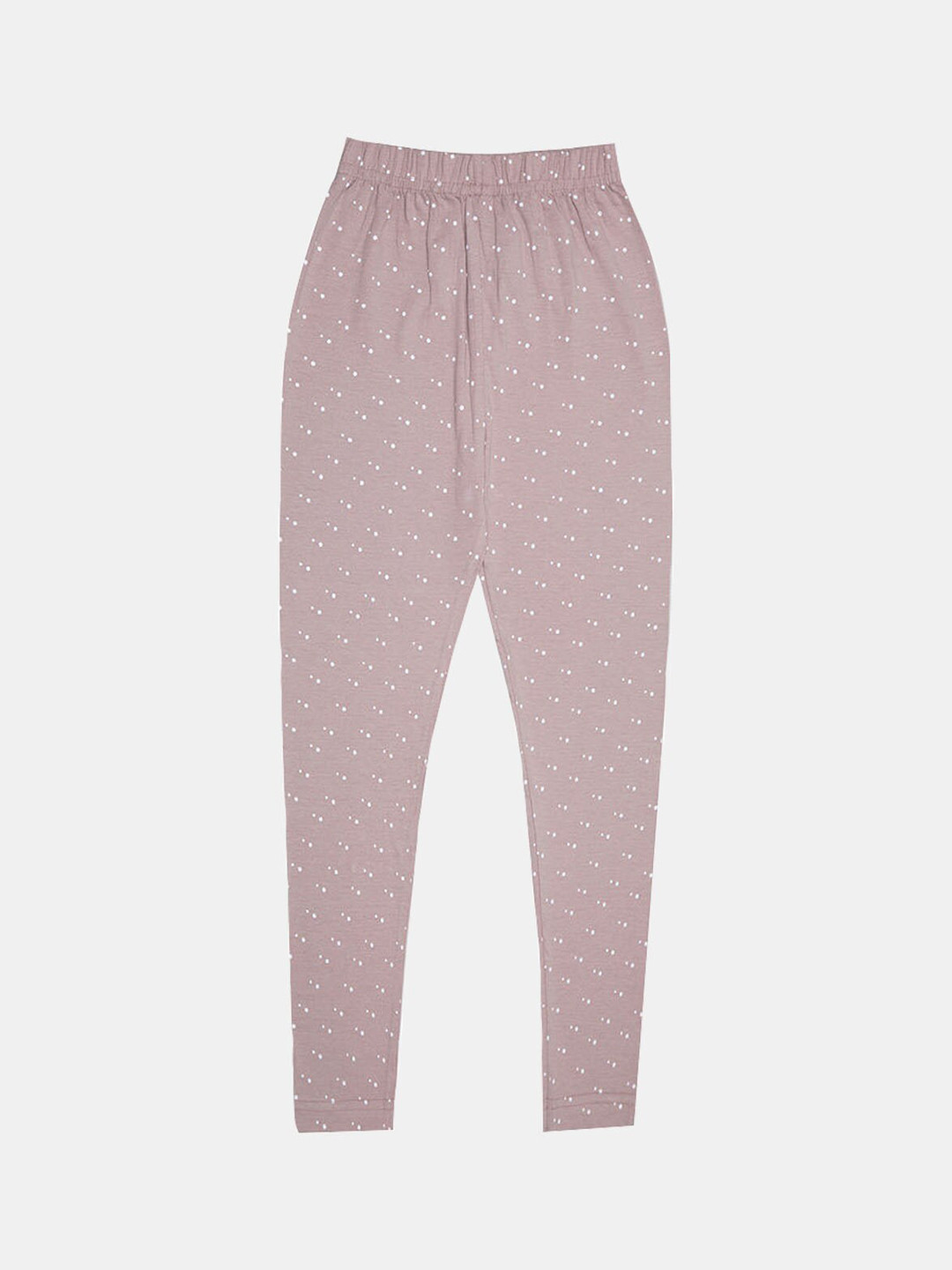 

Hopscotch Girls Printed Cotton Ankle Length Leggings, Taupe