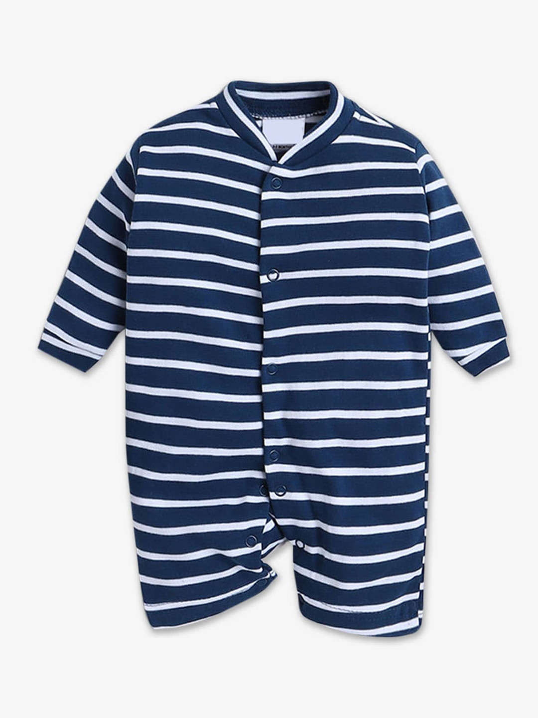 

Hopscotch Infants Striped Cotton Romper, Blue