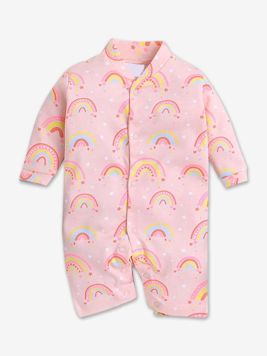 

Hopscotch Infants Printed Cotton Romper, Pink