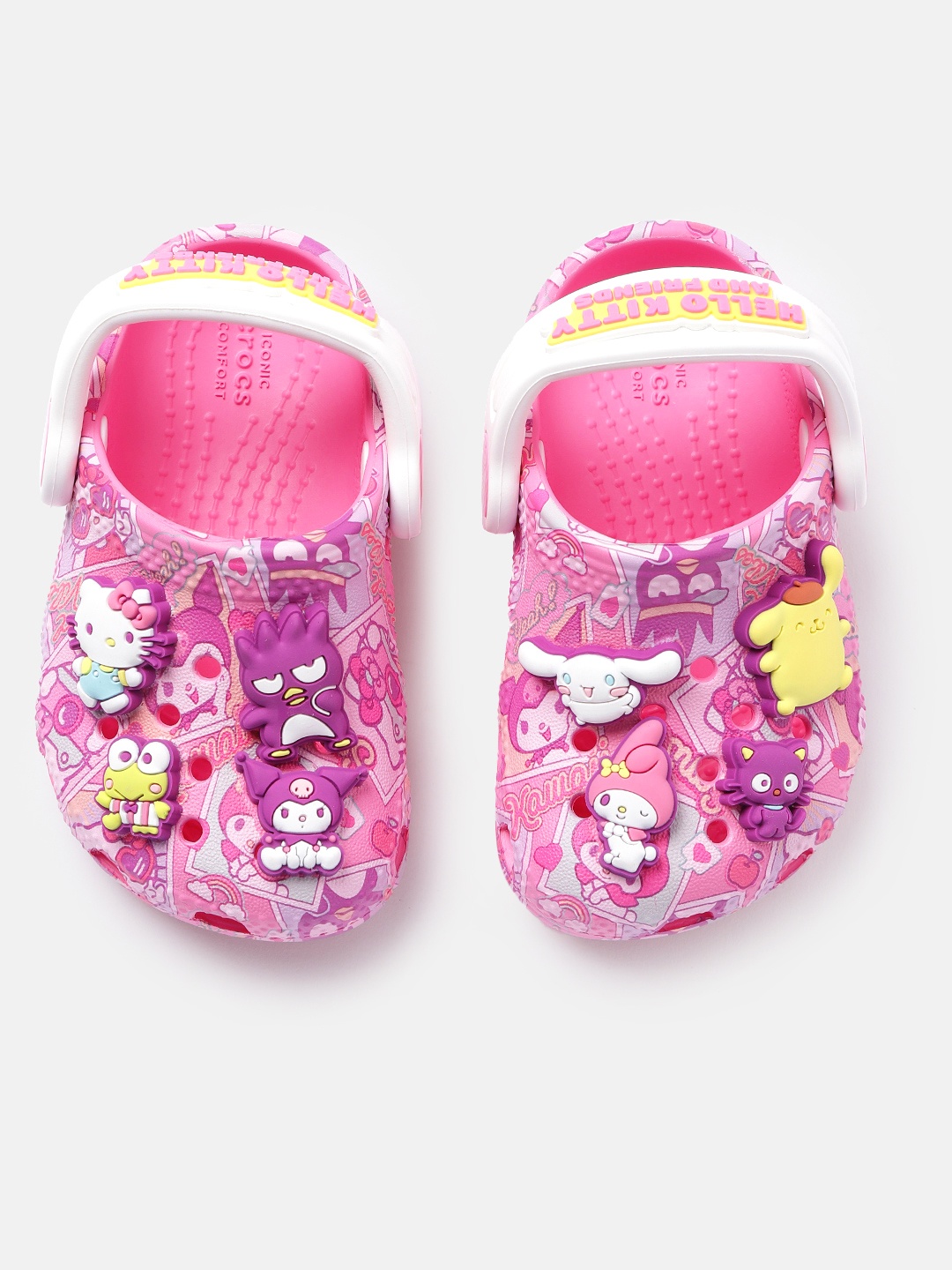 

Crocs Kids Classic Hello Kitty Clogs, Pink