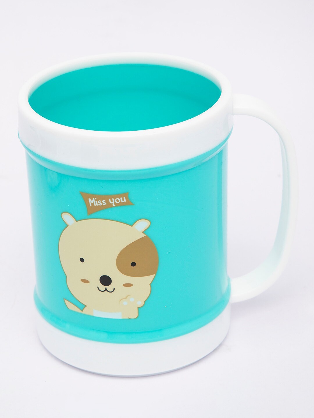 

MARKET99 Blue & White Printed Glossy Mugs 350 ml