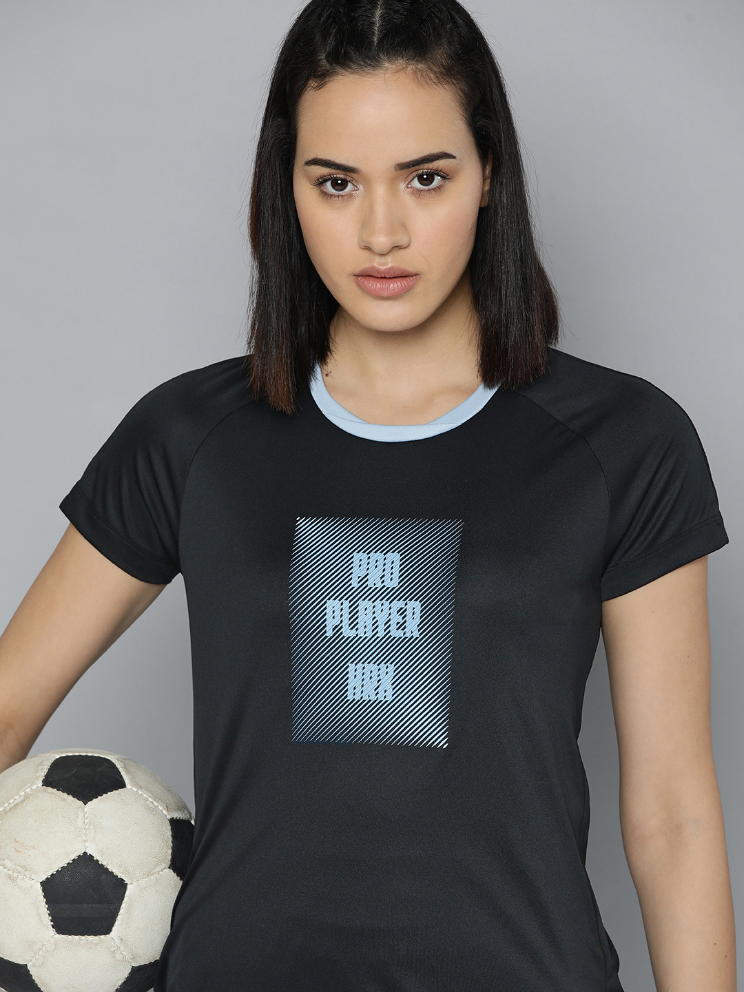 

HRX by Hrithik Roshan Typography Printed Rapid Dry T-shirt, Black