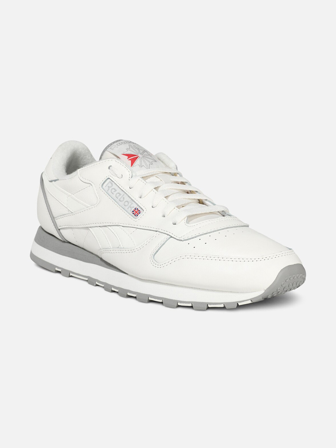 

Reebok Classic Men Classic Leather 1983 Vintage Running Shoes, White