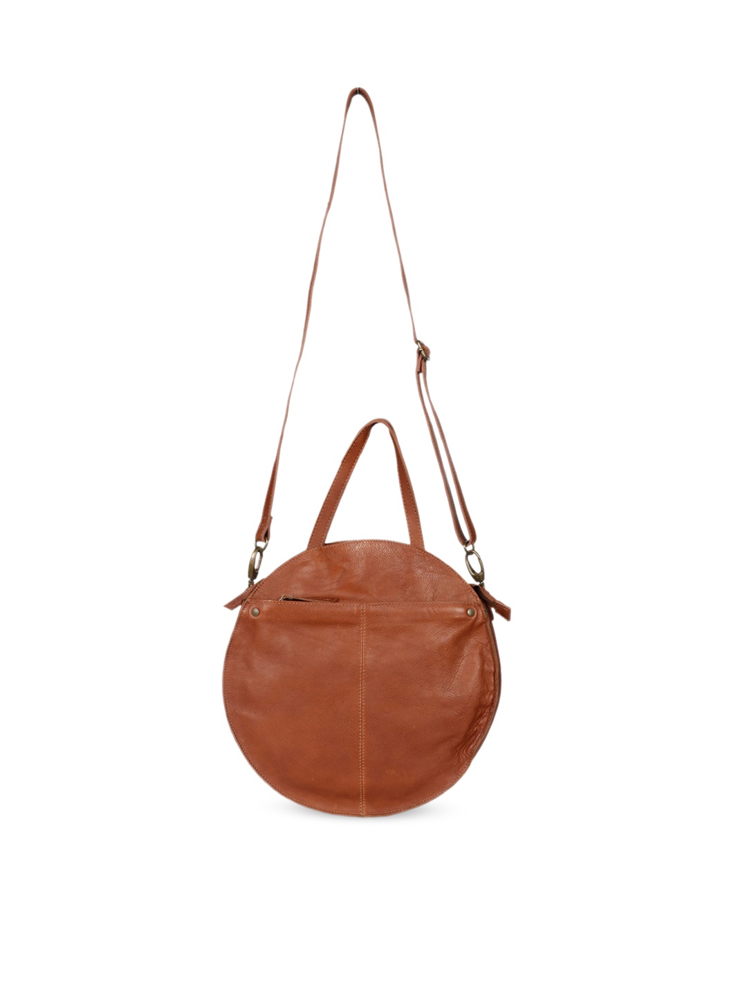 

Saint G Leather Half Moon Handheld Bag, Tan