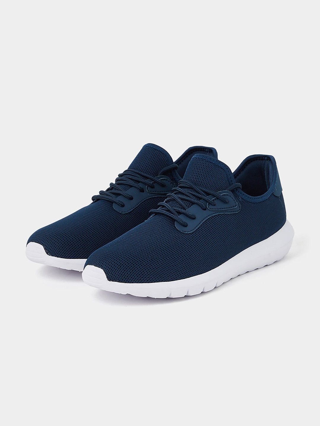 

Styli Cloud Walkers Knit Slip Lace Up Sneakers, Blue