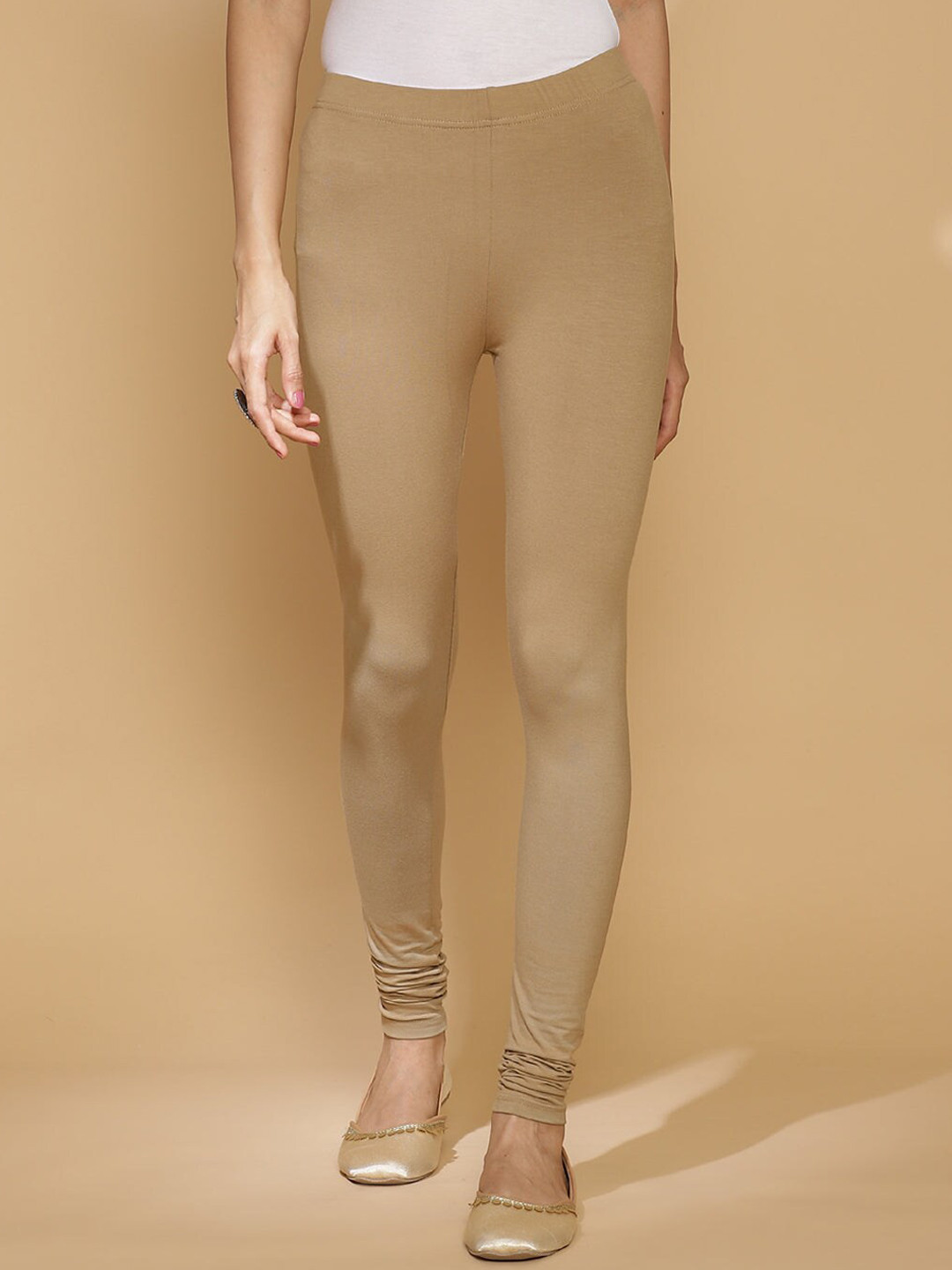 

Lakshita Women Churidar Length Leggings, Beige