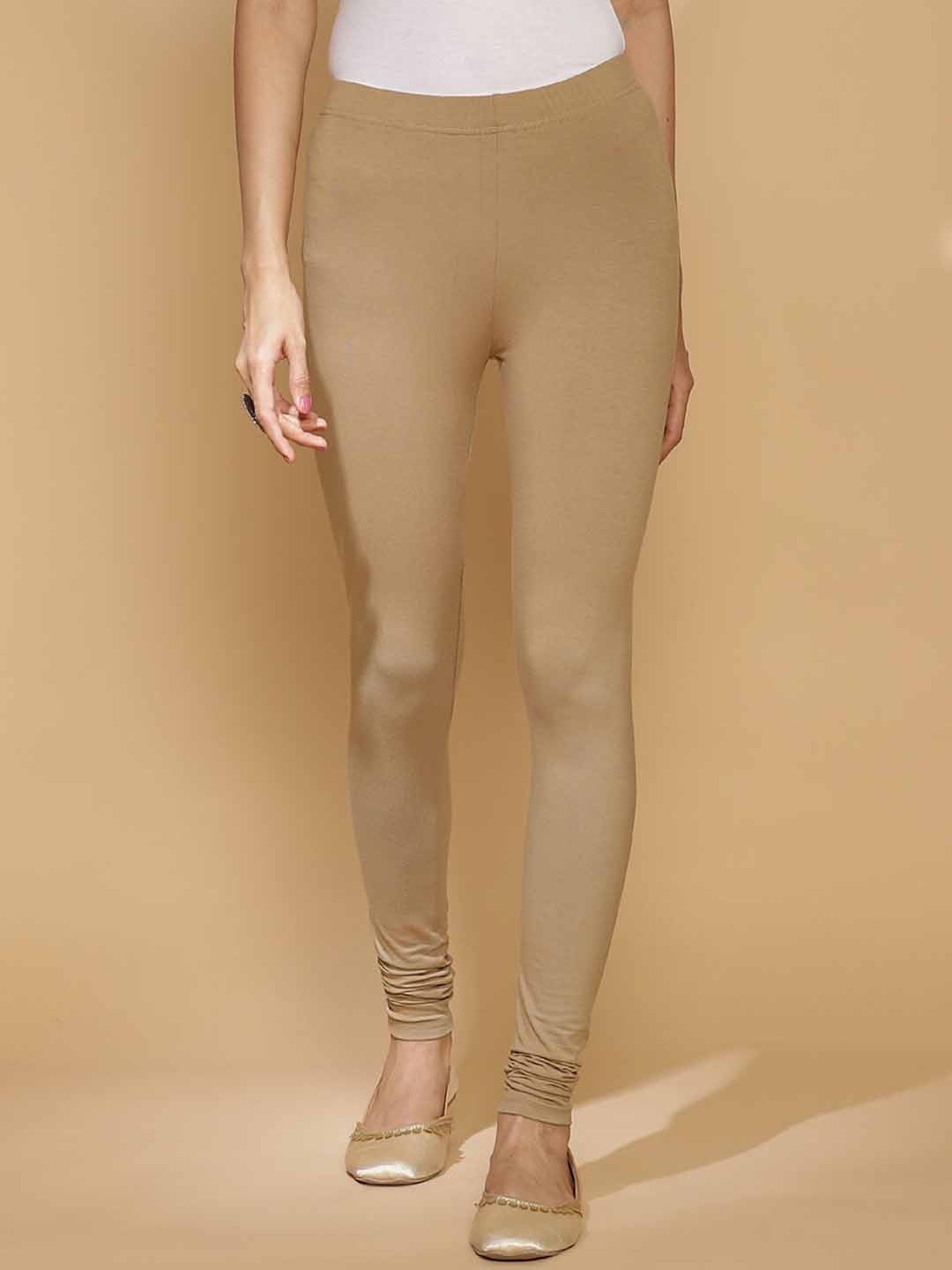 

Lakshita Women Churidar Length Leggings, Beige