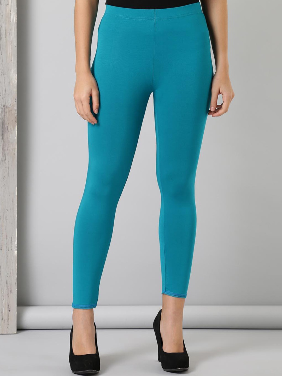 

Lakshita Women Ankle-Length Leggings, Turquoise blue