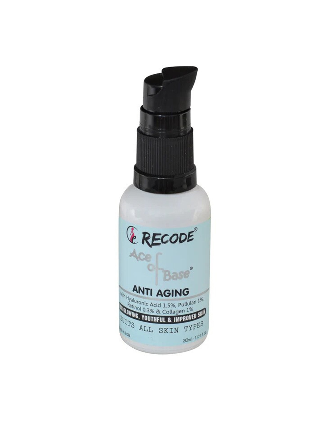 

Recode Ace of Base Anti Aging Serum with Hyaluronic Acid - 30 ml, Blue