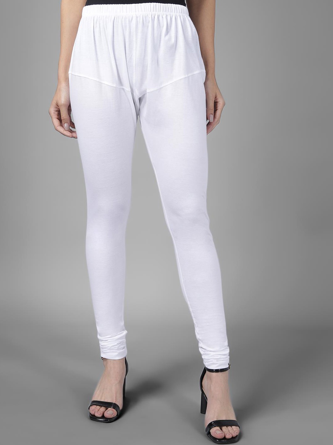 

Kotty Women Churidar Length Leggings, White