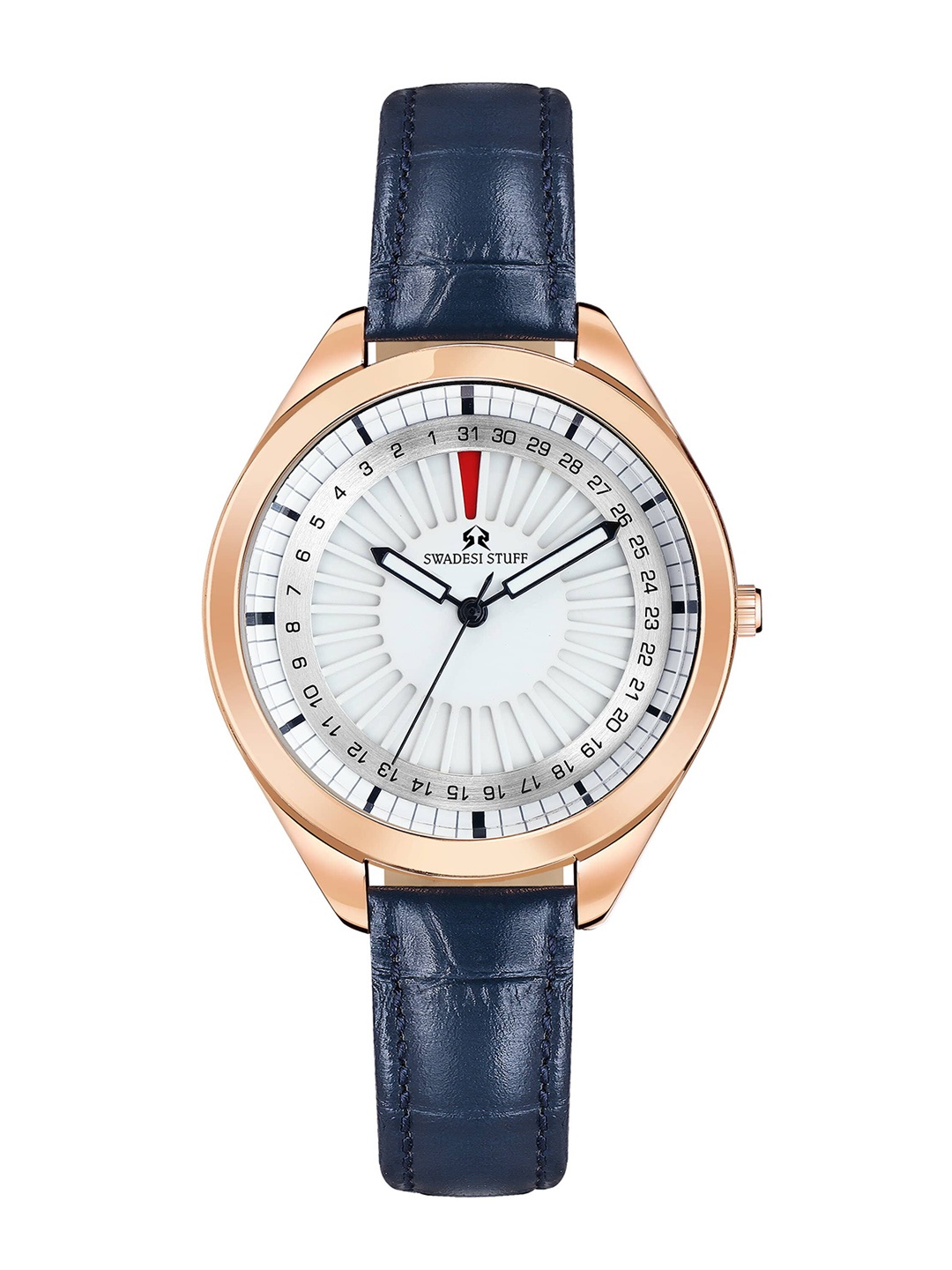 

SWADESI STUFF Women Leather Straps Analogue Watch SF0504, Blue
