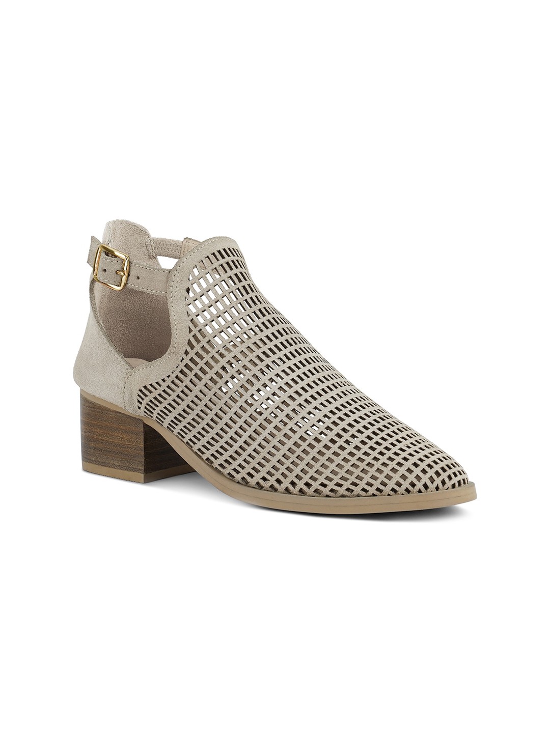 

RAG & CO Laser Cuts Mid-Top Block Heels, Grey
