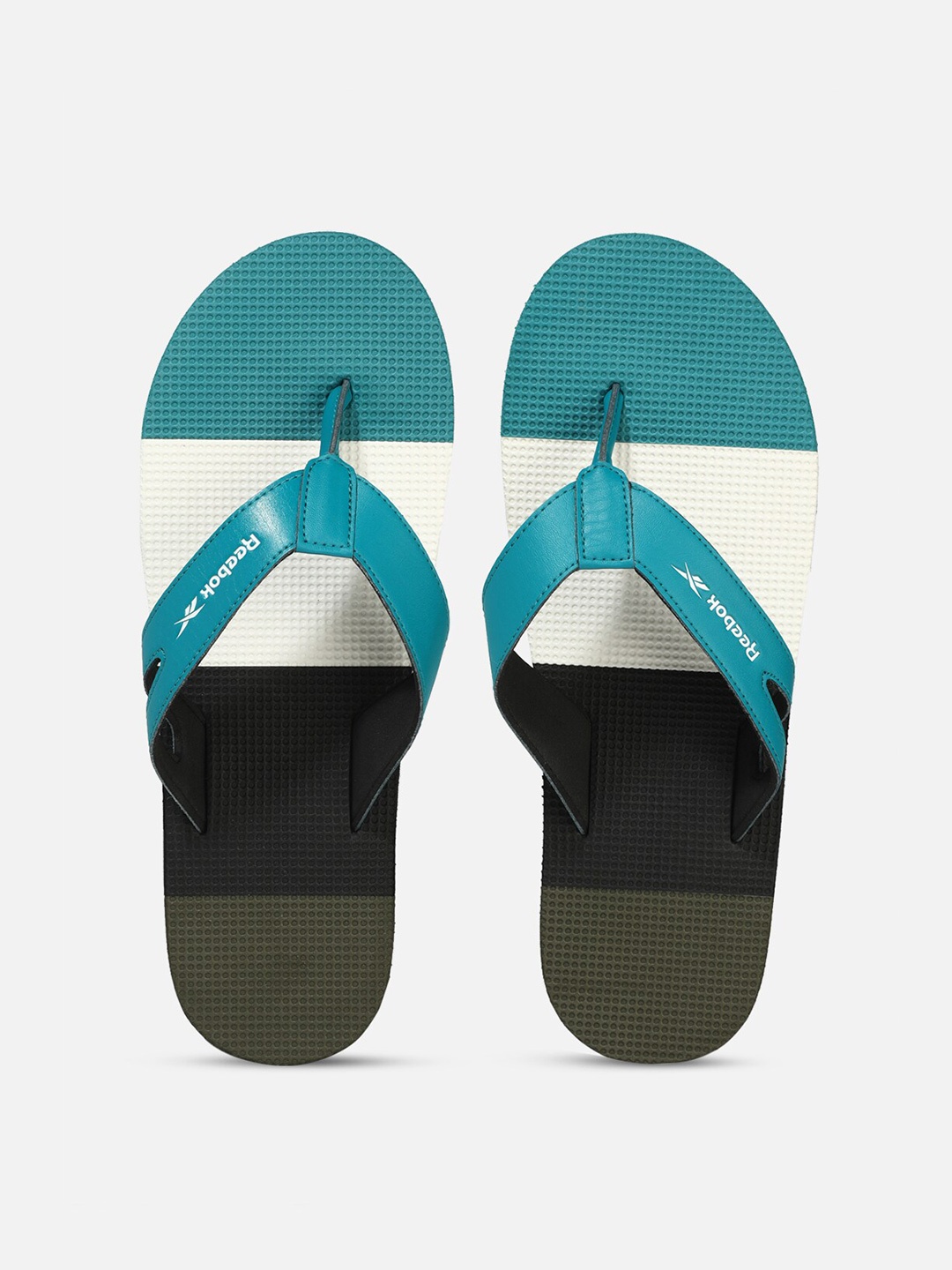 

Reebok Men Colourblocked JK FLIP Pro Thong Flip Flops, Blue